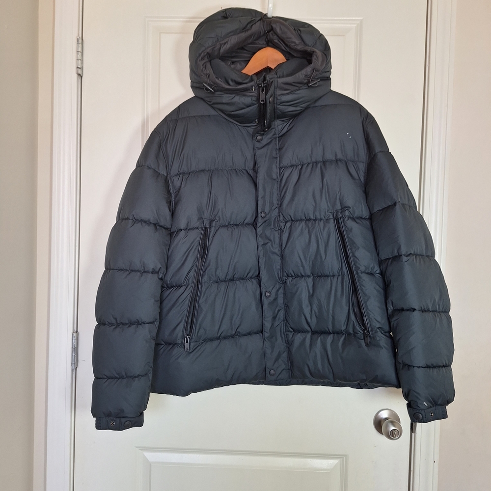 Boss Hugo Boss Men's Omaris Dark Blue Puffer Hooded Jacket Size 44R US